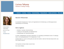 Tablet Screenshot of corinna-telkamp.de